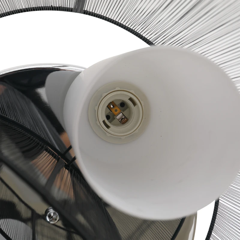 HOMCOM Deckenlampe Deckenleuchte 2-Flammig E27 Badlampe Modern Küchenlampe Lampe für Schlafzimmer, Badezimmer, Küche, Wohnzimmer Weiß Ø47,5 x 33 cm (Ohne Glühbirnen)