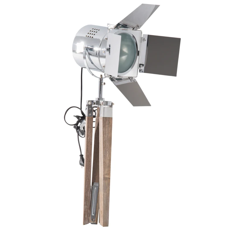 HOMCOM Tischleuchte Stativlampe Tripodlampe Tischlampe E14 Dreibein Retroleuchte 33x33x75cm