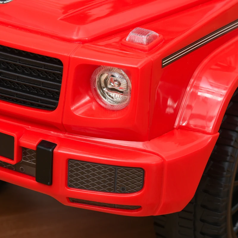 HOMCOM Macchina Giocattolo, Macchina Cavalcabile per Bambini 12-36 Mesi, Mercedes-Benz G350, Rossa