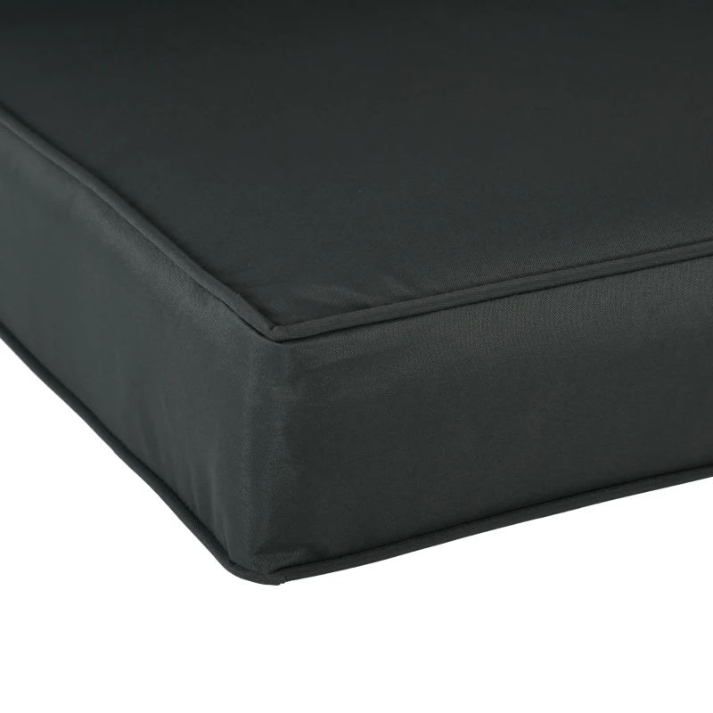 Outsunny Ensemble de 3 coussins d'extérieur pour banquette canapé, 1 coussin d'assise et 2 coussins de dossier, déhoussables