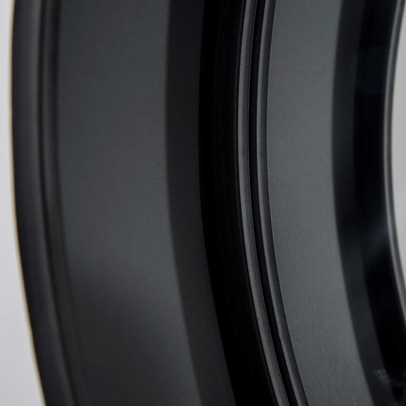 HOMCOM Specchio da Parete Rotondo da Ø61cm con Cassetto e Cornice in Metallo Nero