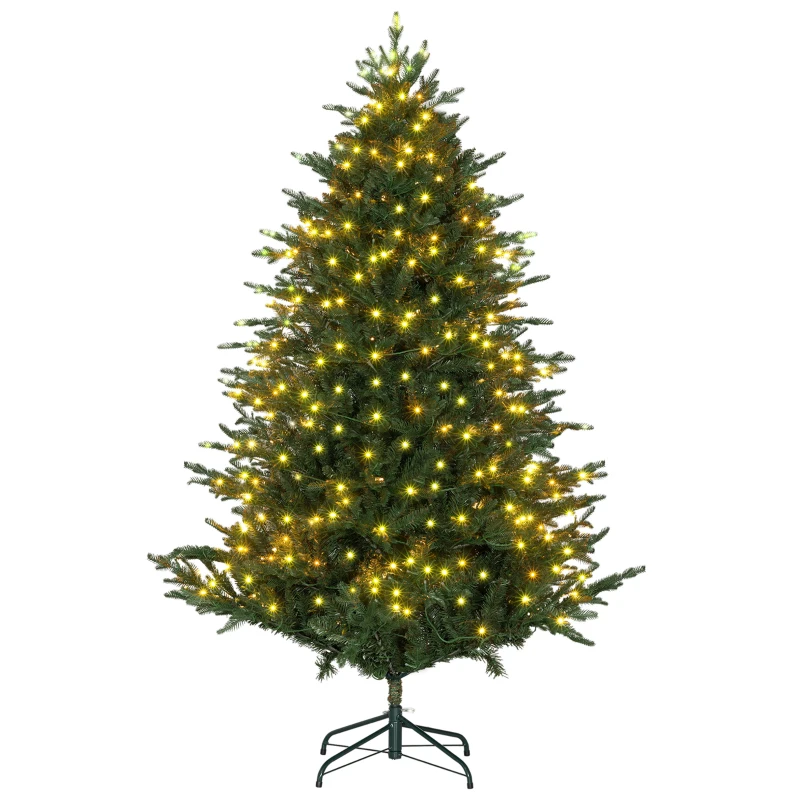 HOMCOM 6ft LED Lights Artificial Christmas Tree
