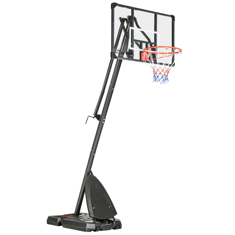 SPORTNOW Basketball Hoop and Stand Height Adjustable, with