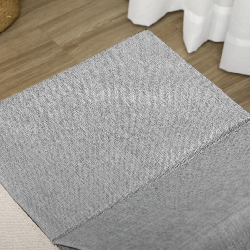 PawHut Caseta para Gatos Casa para Gatos Interior con Almohadilla para Rascar Cojín Suave y Bola Colgante 65x41x45,5 cm Gris