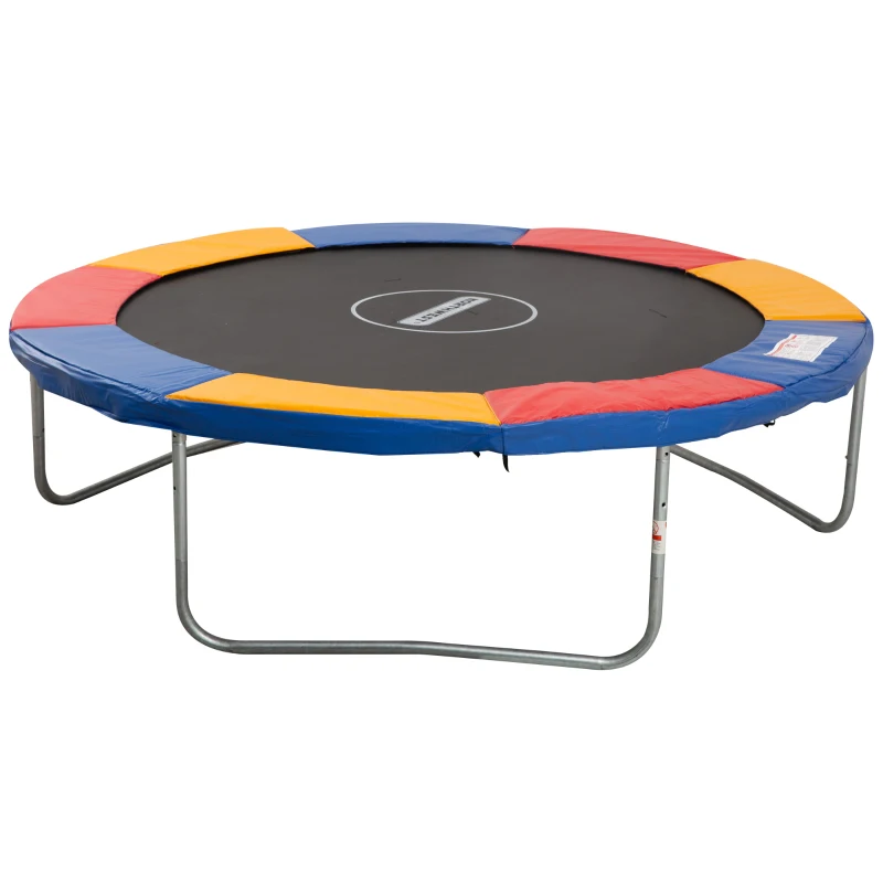 HOMCOM Trampolin Randabdeckung Ø305 cm breit, Reißfest UV-resistent Federabdeckung, Wasserabweisend, Trampolinzubehör Randschutz Sicherheitsnetz Ersatzteile für Gartentrampoline, Bunt