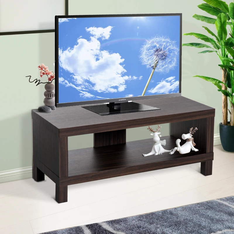 HOMCOM Mobile Porta TV fino a 42" Classico in Legno con Vano Salotto e Soggiorno 90 × 35 × 37cm
