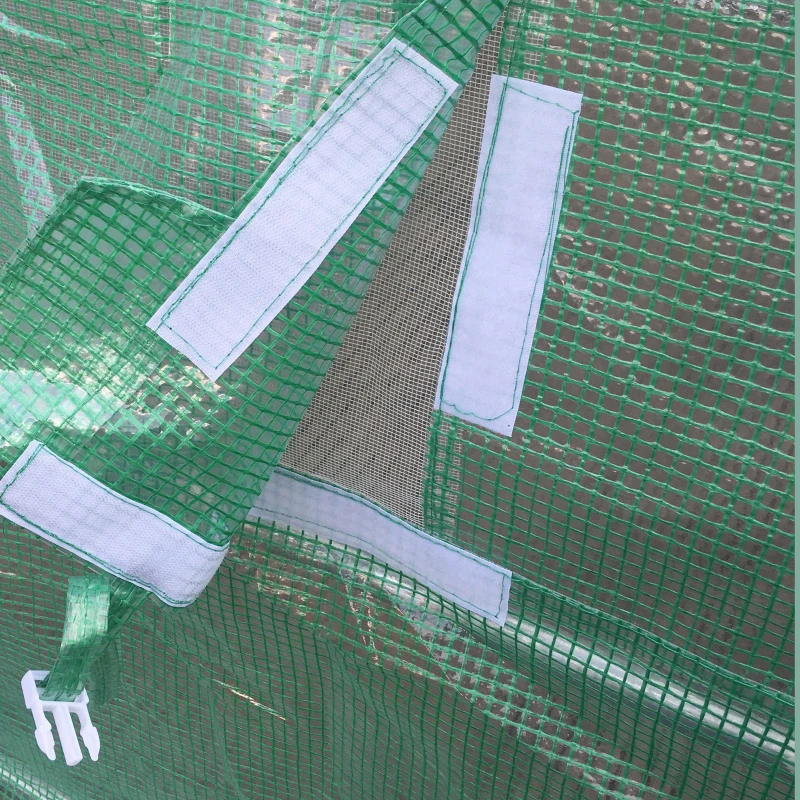 Outsunny Invernadero de Jardines y Huertos con Ventanas para Cultivos Plantas y Verduras 6x3x2 m Cubierta de PE 140 g/㎡ Material de Acero