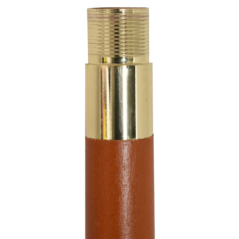 Outsunny Sombrilla Parasol con Poste Desmontable de Madera Ángulo Ajustable Ventilación Sistema de Polea para Exterior Jardín Patio Piscina Terraza Ø257x253 cm Rojo Vino