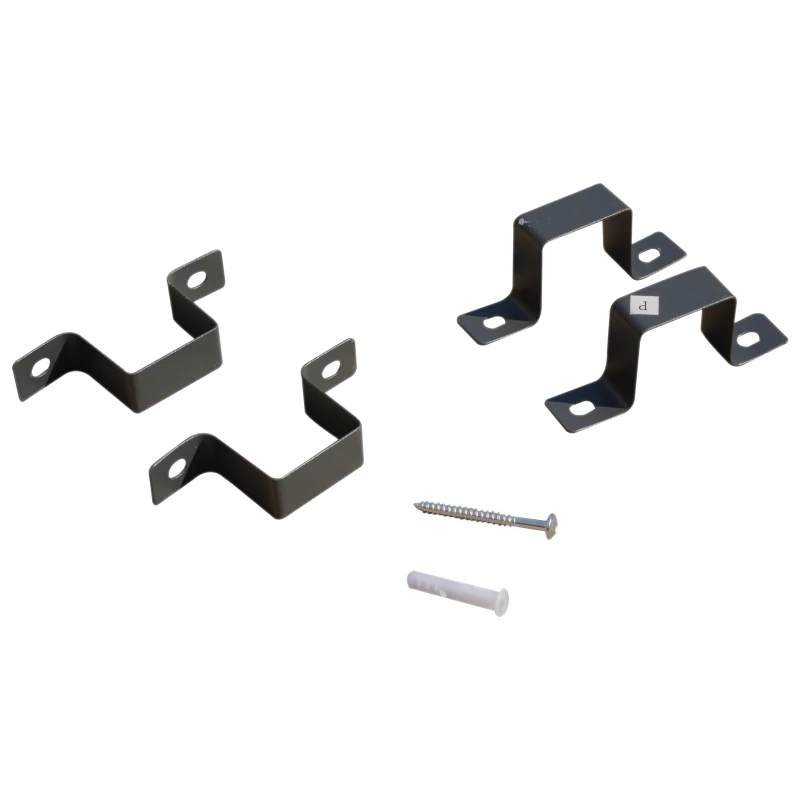 Outsunny Gazebo Pergola 3x3m da Giardino con Tenda Impermeabile Grigia