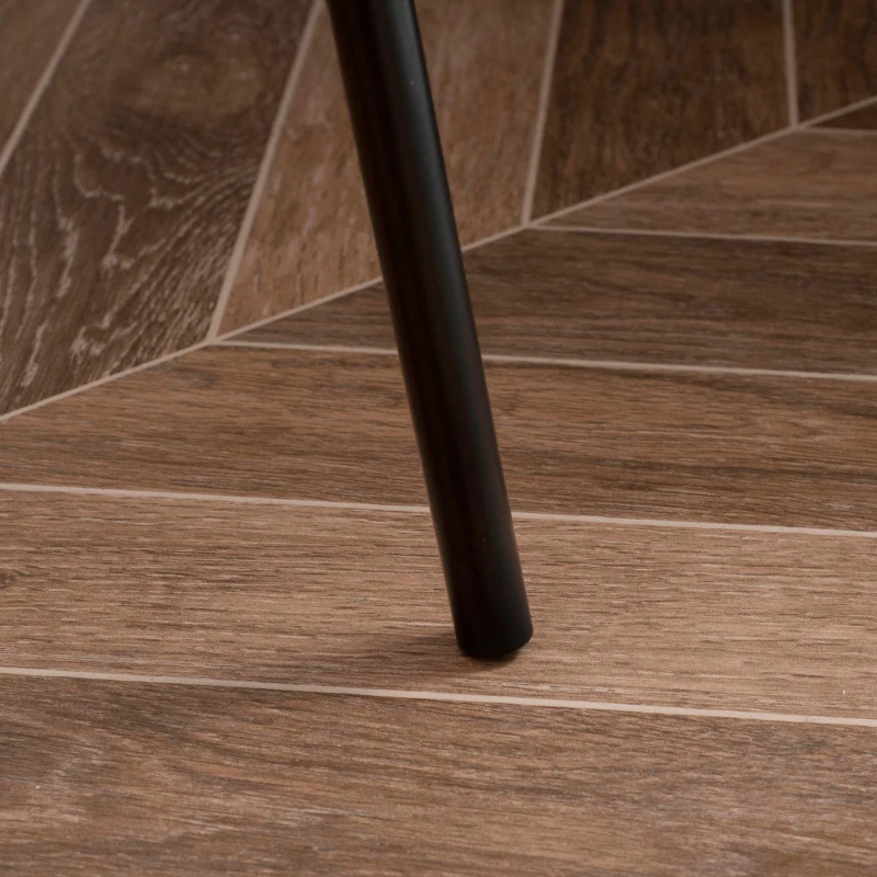 HOMCOM Lámpara de Pie con Trípode de Metal Pantalla de Tela E27 Máx. 40W e Interruptor de Pie Diseño Moderno para Salón Estudio Dormitorio 50x50x170 cm Blanco y Negro