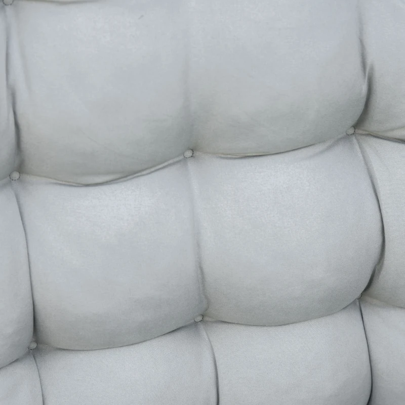 Outsunny Sedia Sdraio Pieghevole da Giardino con Schienale Reclinabile e Materassino, 90x65x110cm