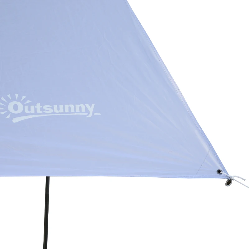 Outsunny Toldo de Refugio Portátil 300x292 cm Impermeable Carpa Ligero Tienda de Campaña Grande para Camping Playa Picnic Senderismo Protección UV Blanco