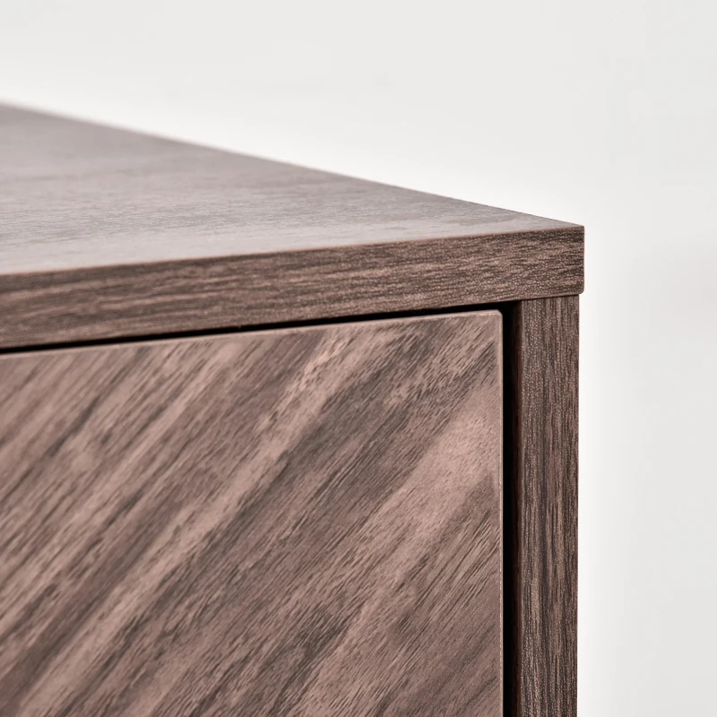 HOMCOM Credenza Moderna, Mobile Multiuso per Soggiorno, Salotto o Cucina, Consolle in Stile Industriale 80x40x80cm