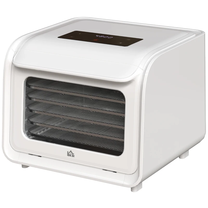 HOMCOM 35-70°C Six-Tray Food Dehydrator - White