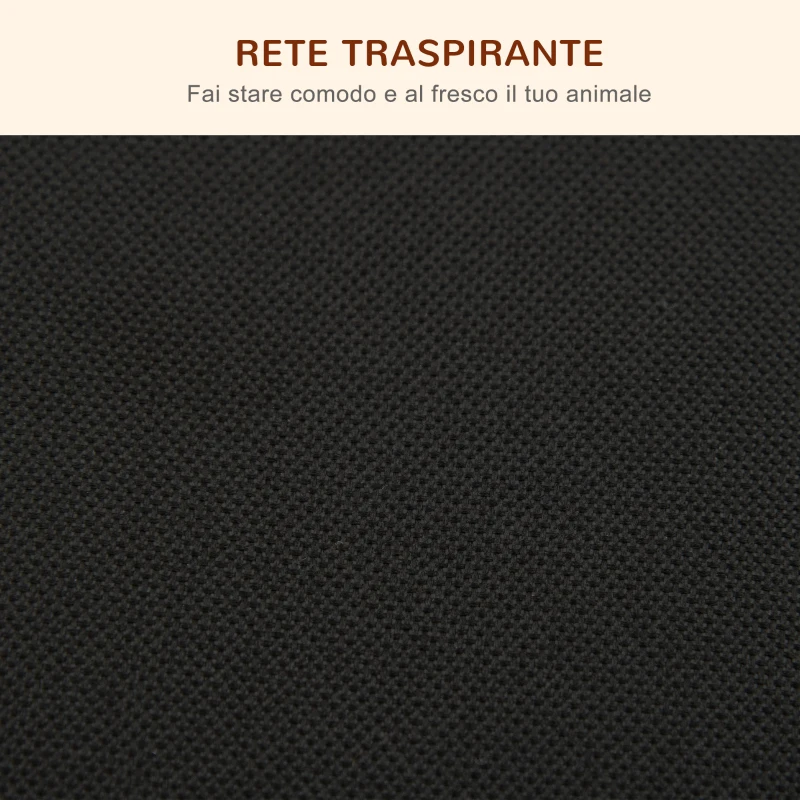 PawHut Brandina per Cani Rialzata con Cuscino Rimovibile, Cani fino a 30kg, 120x80x30cm