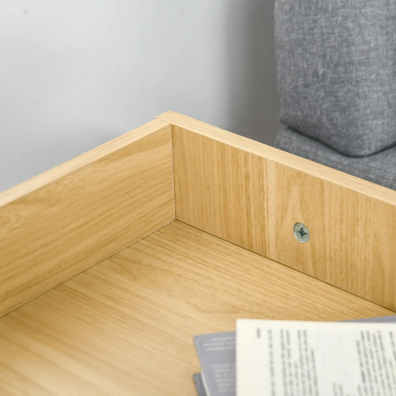 PawHut Casa para Gatos de Madera Mueble Arenero para Gatos 2 en 1 con Estante de Almacenaje Doble Puerta y Orificio de Entrada Lateral 75x53x67 cm Blanco y Roble