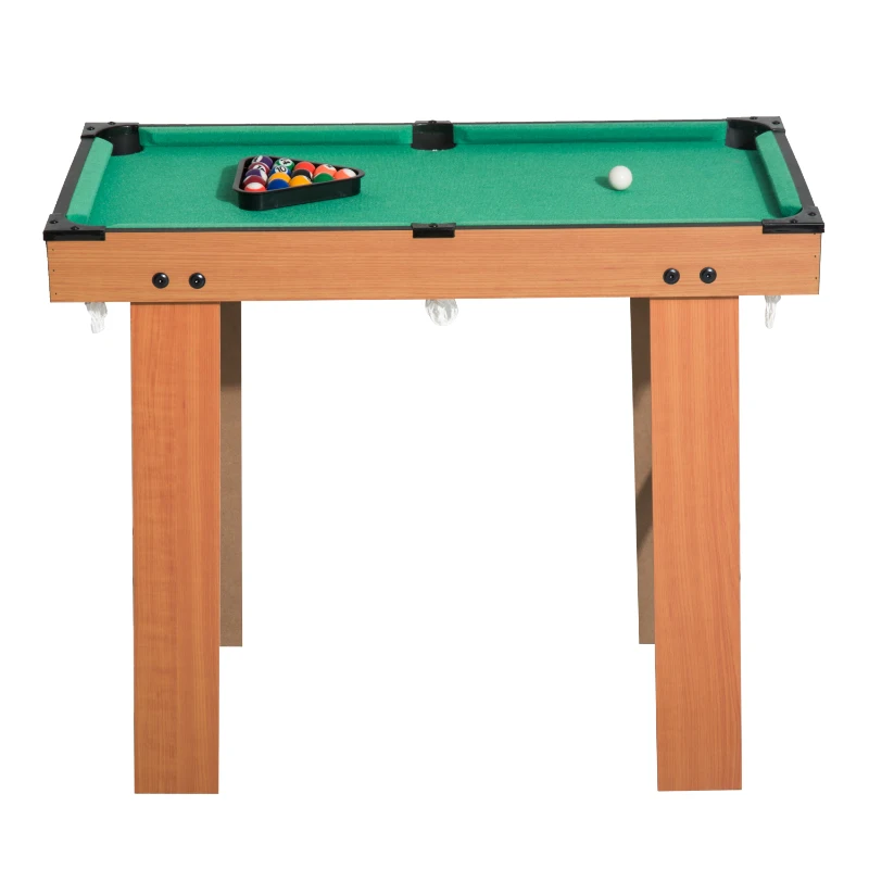 HOMCOM Mini table de billard sur pied avec accessoires bois MDF velours 77 x 40 x 63 cm