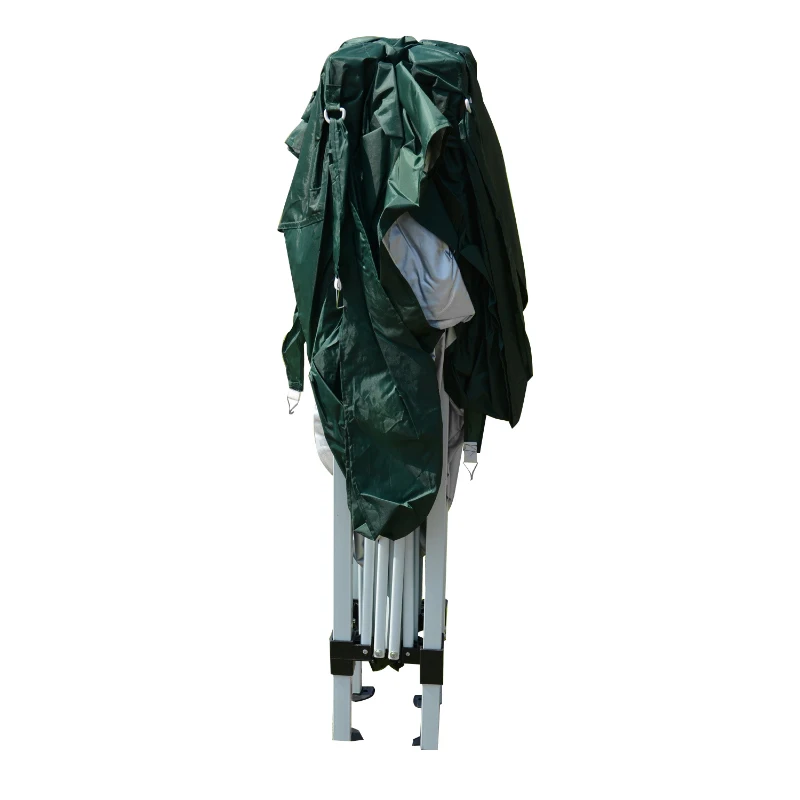 Outsunny Tonnelle tente de réception barnum pop-up pliant 3 x 3 x 2,55 m 4 parois amovibles + sac de transport vert