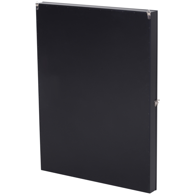 HOMCOM Frame box T-frame cadre pour maillot porte acrylique doublure interne feutre 71L x 7l x 89H cm noir