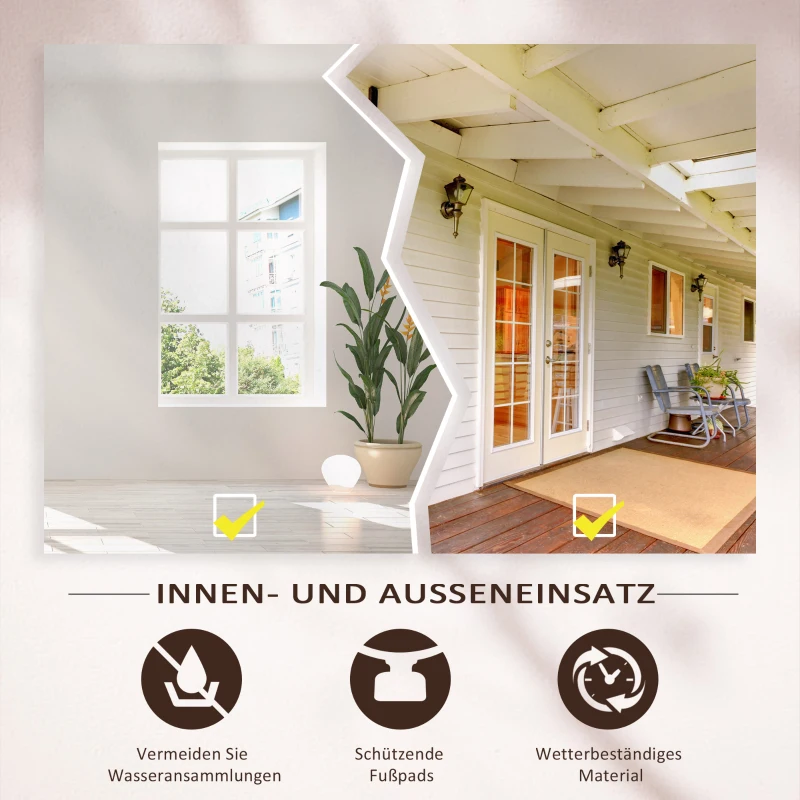 Outsunny Blumenständer, Pflanzenregal, Dreistufiger Blumenstand, Blumentreppe im französischem Stil, Pflanzenstand, Metall, Bronze, 76 x 27 x 67 cm