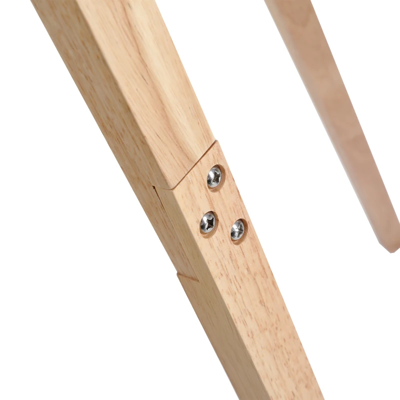 HOMCOM Lampada da Terra con Treppiede e Paralume in Lino Beige per Soggiorno, Compatibilità Lampadine E27, Ф45 x 152cm