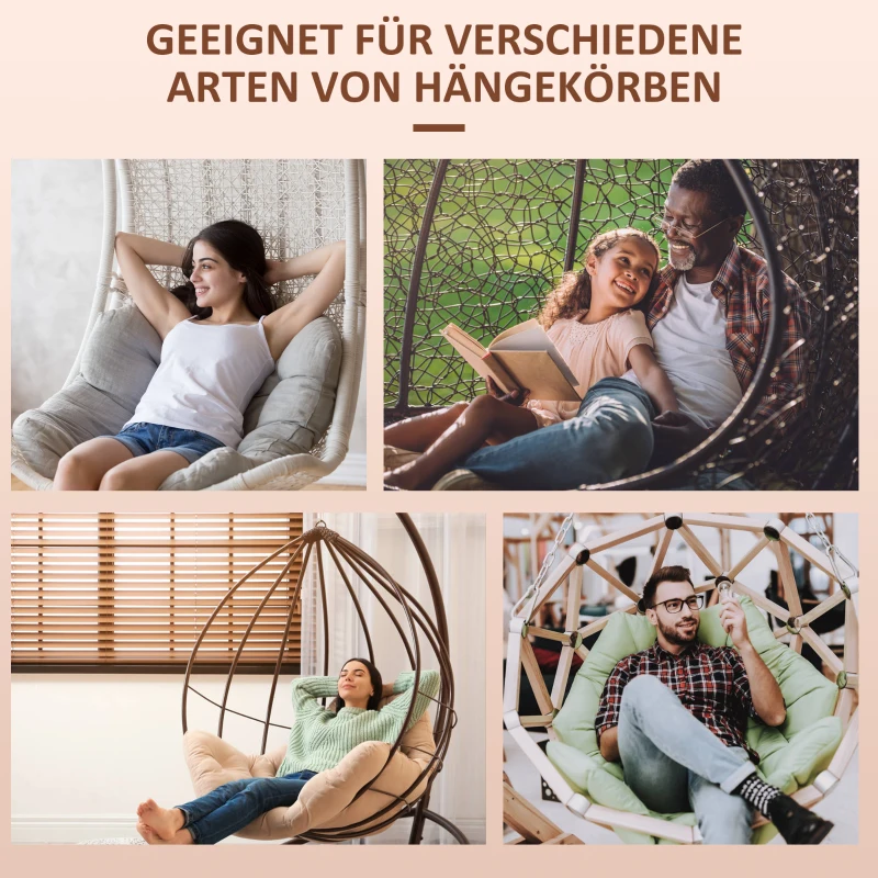 Outsunny Hängestuhlgestell aus Lärchenholz Hängesesselgestell Hängestuhl Ständer max. 120 kg freistehend Outdoor Indoor Natur 127 x 162 x 211 cm