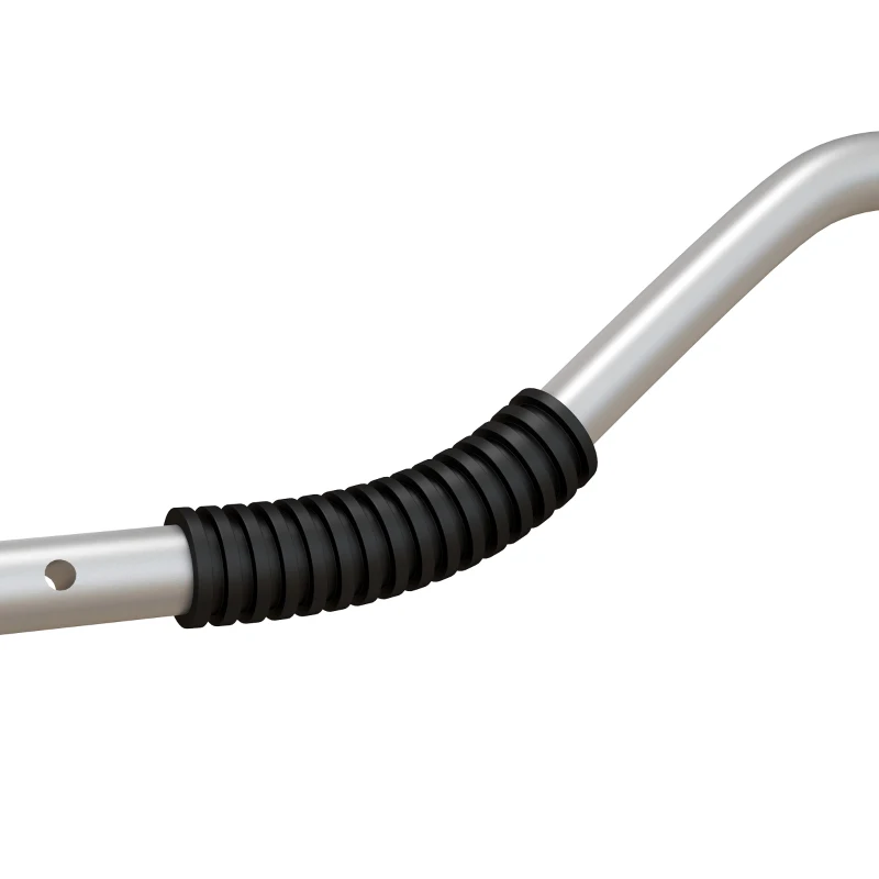 SPORTNOW Kajakwagen, Aluminium Transportkarre, 82x25,4x77,5 cm, Silber Gelb