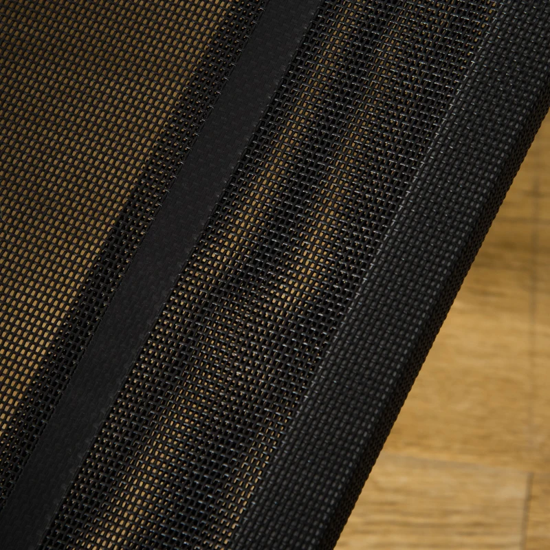 PawHut Cama Elevada para Perros Gatos Transpirable Cama para Mascotas 90x65x20 cm para Dormir Relajar con Marco de Acero para Interior Exterior Negro