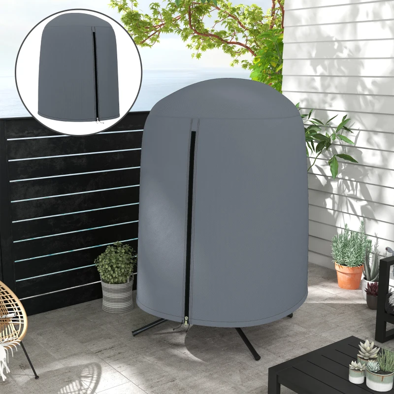 Outsunny 190 x Φ128cm Hanging Egg Chair Furniture Cover - Grey