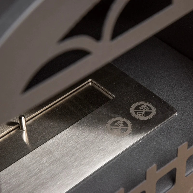 HOMCOM Estufa de Bioetanol 7000 BTU con Tanque de 1,2 L Tiempo de Combustión 3H para Interiores 20-25 m² 41x25x54 cm Negro