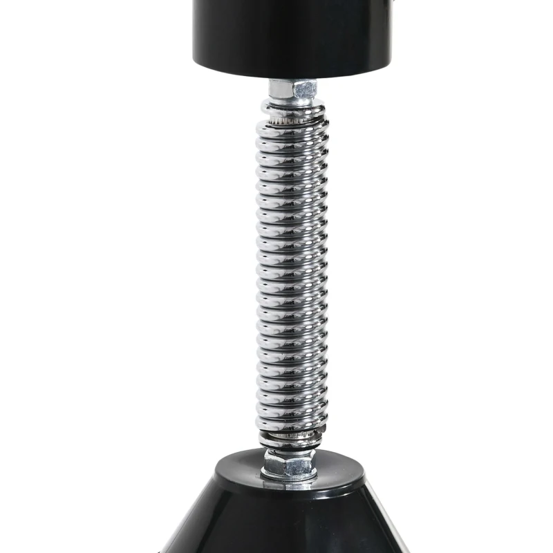 HOMCOM Boxgestell, mit Speedball, drehbarer Reflexstange, höhenverstellbar, klappbar, Stahl, 79 x 72 x 20cm