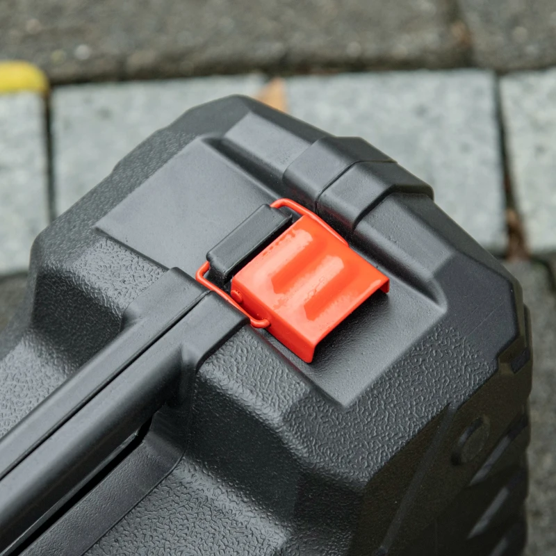 DURHAND Kit de Gato Eléctrico para Coche 12V 15,5-45cm Kit de Elevación de Automóvil 5 Toneladas 40x27,5x18cm Naranja