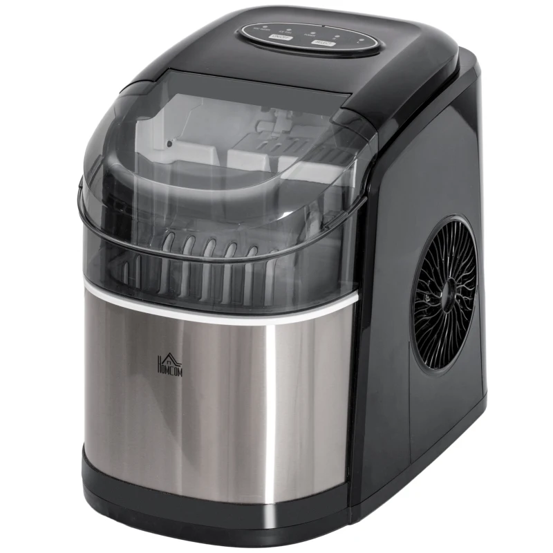 HOMCOM 12kg Countertop Ice Machine, with Scoop