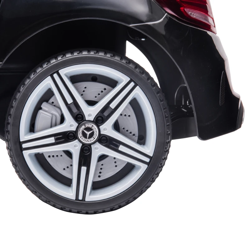 HOMCOM Benz SLC 300  Licensed 12V Kids Electric Ride On, with Music, Remote Control, LED Headlights, Horn, Black