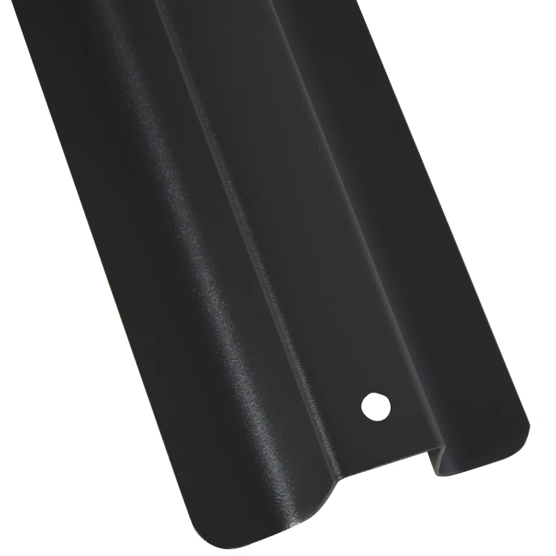 Outsunny Base de Parasol Pied de Parasol 4 Plaques Durable Acier HDPE - A remplir d'eau jusqu'à 60 kg ou de sable jusqu'à 72 kg - dim. 80 x 80 x 56 cm Noir