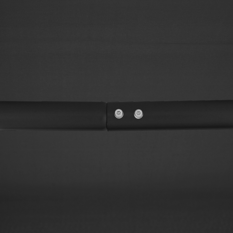 Outsunny Balancelle de Jardin 3 Places Grand Confort Toit Inclinaison réglable Assise et Dossier Ergonomique Acier époxy textilène Noir