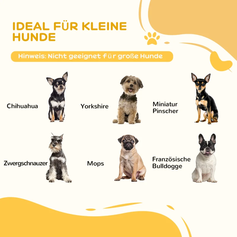 PawHut Faltbares Hunde-Absperrgitter, 4 Paneele, für Treppen, Flure, Türen, MDF/Massivholz, Weiß