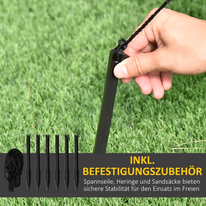 Outsunny Weihnachtsdeko, Torbogen mit Weihnachtsmann, aufblasbar, groß, inkl. Gebläse, 250 x 60 x 270 cm