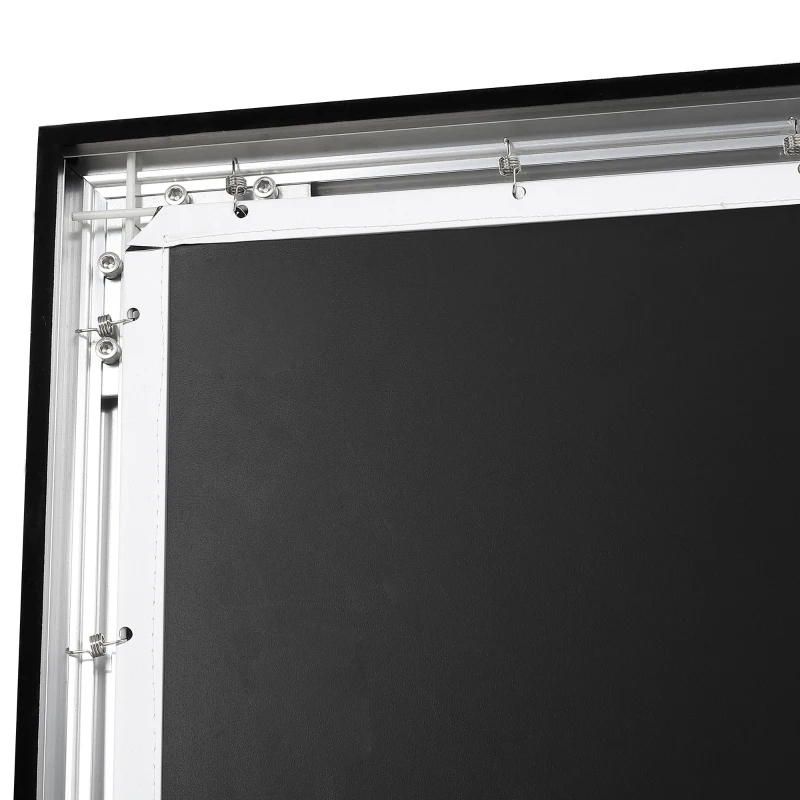 HOMCOM Telo Proiettore da 100 Pollici 16:9/4:3, Schermo Proiezione a Muro Compatibile con Proiettori LED e LCD per Casa o Ufficio