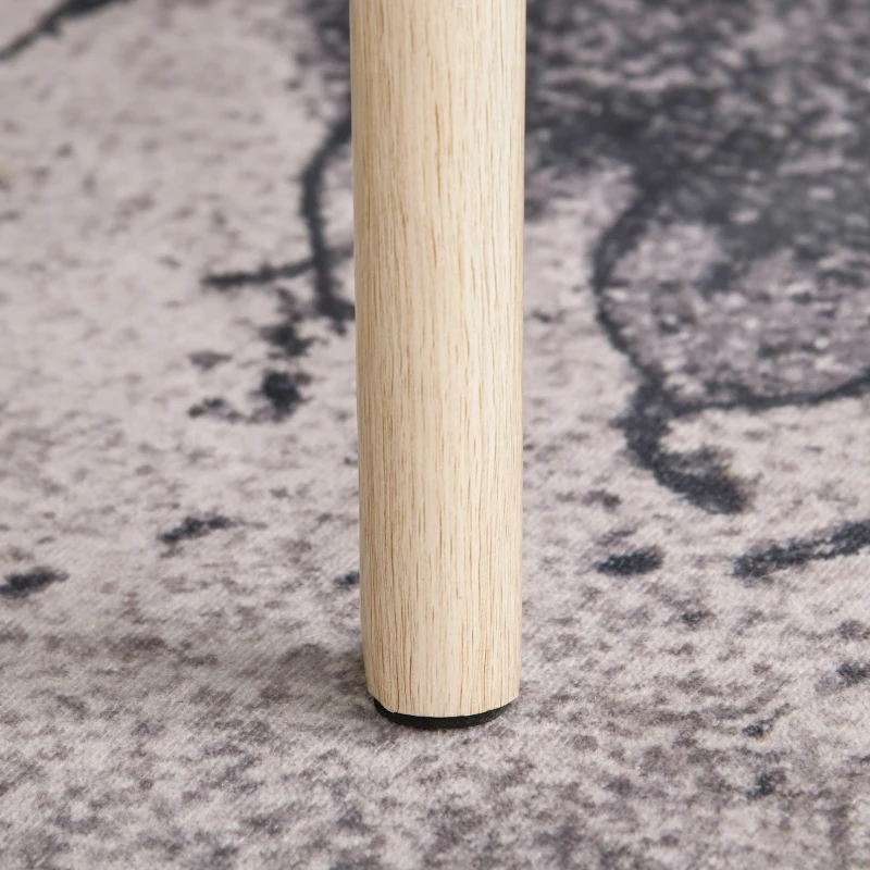 HOMCOM  2er Set Kaffeetisch Couchtisch mit Rattan-Tischplatte Stapeltisch Beistelltisch Kaffeetisch MDF Natur 40 x 40 x 40 cm/60 x 60 x 45 cm