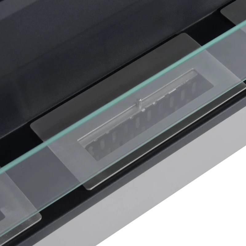 HOMCOM Caminetto a Bioetanolo da Parete in Acciaio Inossidabile Inodore con 3 Serbatoi 1.5LT, 136 x 14 x 54cm, Argento e Nero