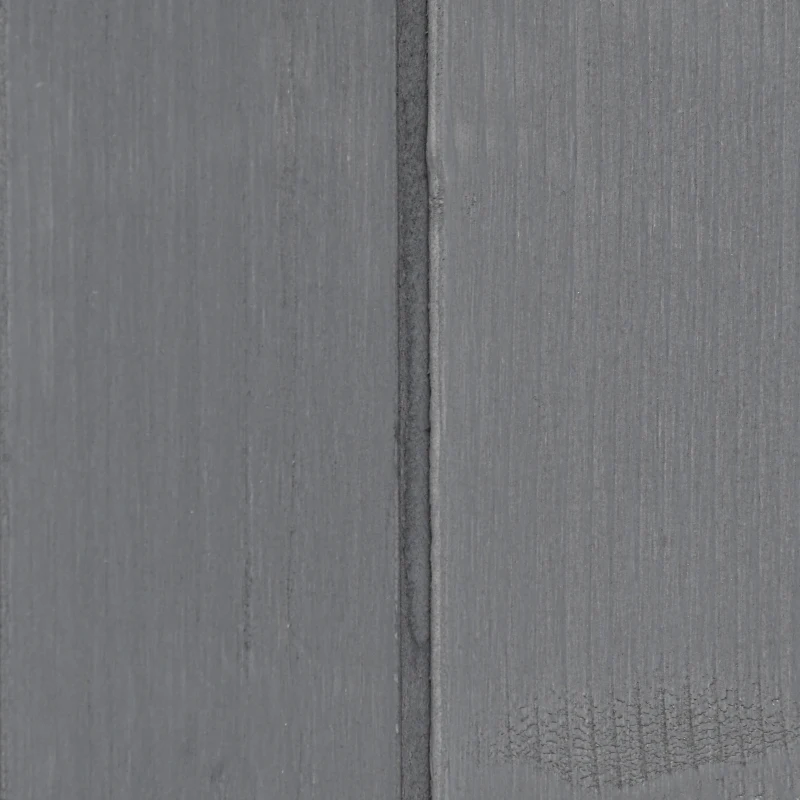 Outsunny Gartenschrank Geräteschuppen mit 2 Tür Geräteschrank mit Asphaltdach Gartenlagerschrank Antidumping Design mit Bodennägel Tannenholz Grau+Weiß 139 x 75 x 160 cm