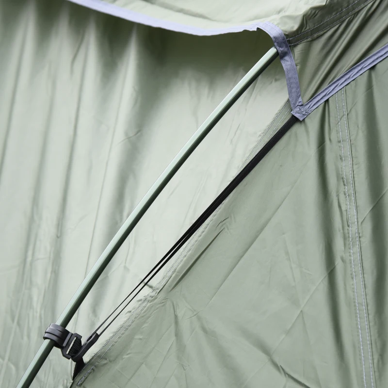 Outsunny Tienda de Campaña para 4-5 Personas Impermeable PU2000 mm Protección UV30+ con Bolsa de Transporte 610x385x220 cm Verde