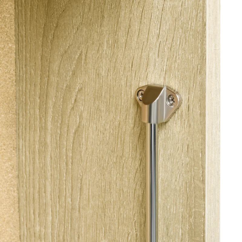 HOMCOM Escritorio Flotante Multifuncional Mesa Plegable de Pared Moderna con Estante de Almacenamiento 60x20x50 cm Roble