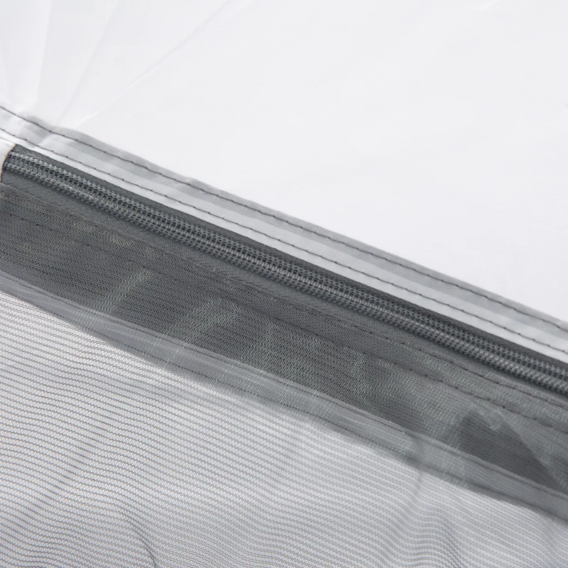 Outsunny Tente de camping 2-3 personnes tente dôme étanche légère ventilée 2 portes fenêtres fibre verre polyester PE gris