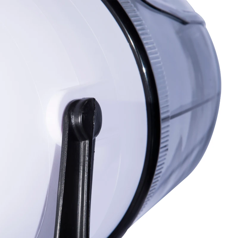 HOMCOM Sèche-cheveux professionnel sur pied casque séchoir pro. 1180 W grand confort hauteur réglable minuterie 60 min. 65L x 65l x 115-165H cm blanc noir