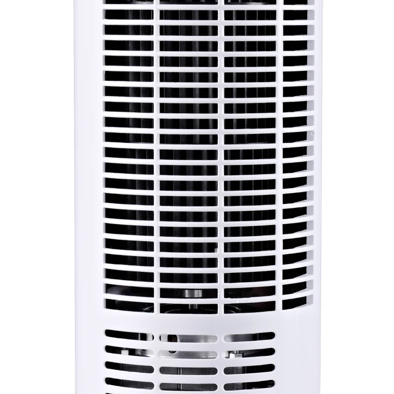 HOMCOM Ventilateur colonne silencieux 45 W 3 modes 3 vitesses télécommande oscillant 70° minuterie et affichage LED 96 cm blanc