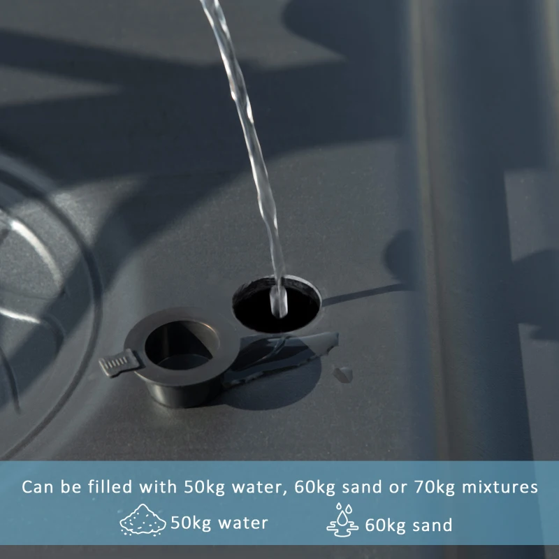 SPORTNOW 2.6-3.1m Adjustable Basketball Hoop and Basketball Stand w/ Backboard and Weighted Base, Portable on Wheels, Black