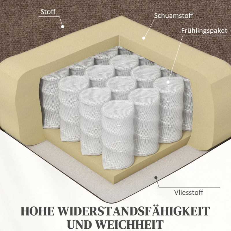 HOMCOM Relaxsessel mit Aufstehhilfe, elektrisch, 90x75x100cm, Braun(m-9)