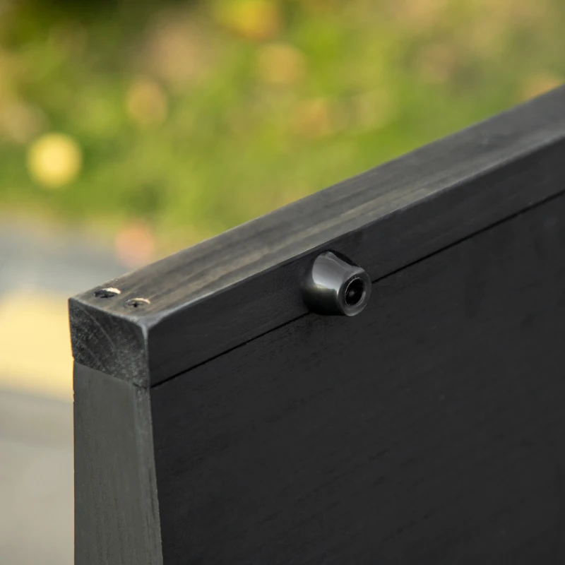 PawHut Rampa para Perros de Madera Rampa Plegable para Mascotas con Base Antideslizante Carga 40 kg 165x43x6,5 cm Negro